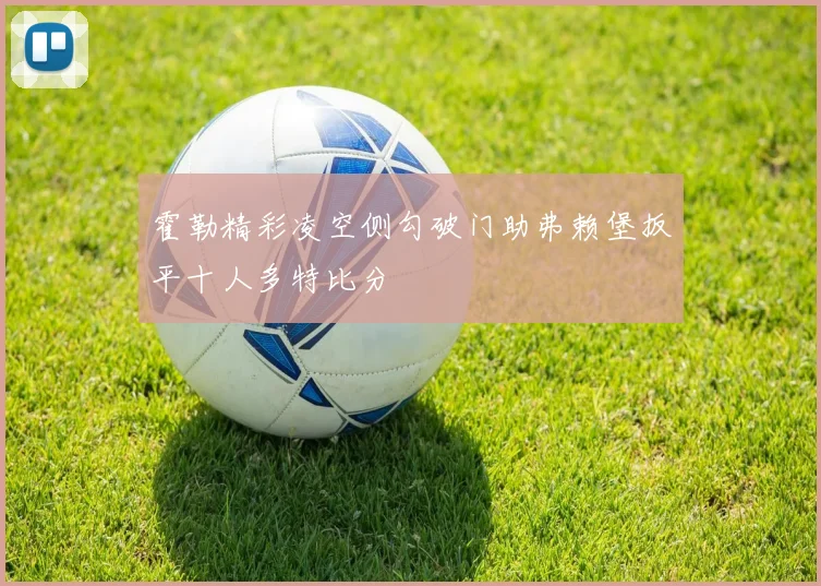 霍勒精彩凌空侧勾破门助弗赖堡扳平十人多特比分